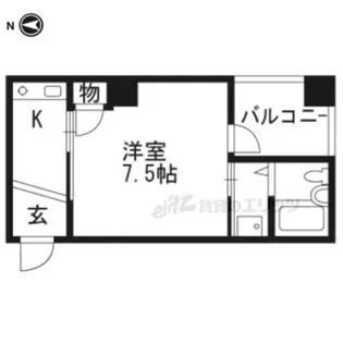 ステュディオフラット室町【403号室】の間取り