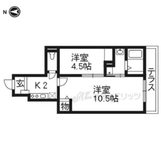 フィオーレ小倉【1階】の間取り