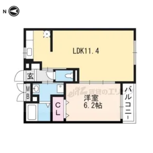 エスポワール【1階】の間取り