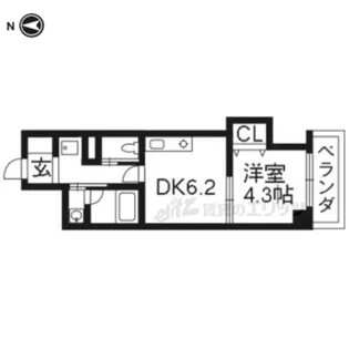 アメイジング桂【601号室】の間取り