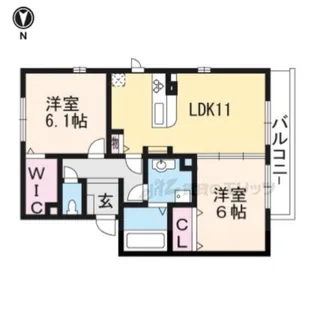 レガート清水【2階】の間取り