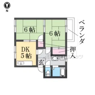 タウニィ地後【203号室】の間取り