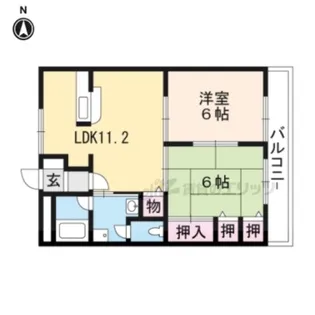 カーサエスペランサ【105号室】の間取り