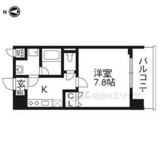 ベラジオ五条堀川?【205号室】の間取り