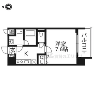 ベラジオ五条堀川?【504号室】の間取り