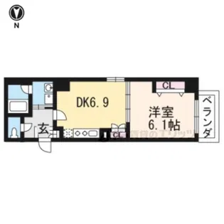 アスヴェル京都西大路御池【6階】の間取り