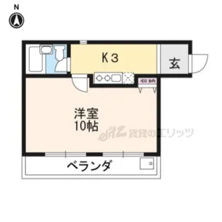 御所俵【402号室】の間取り