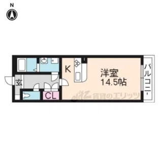 セレーナ白梅町【105号室】の間取り