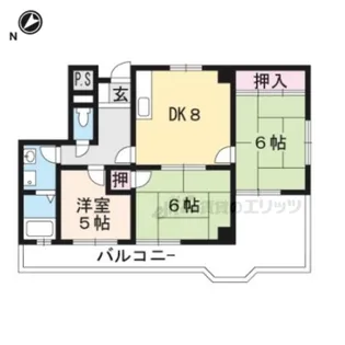 アドヴァンス比叡【401号室】の間取り