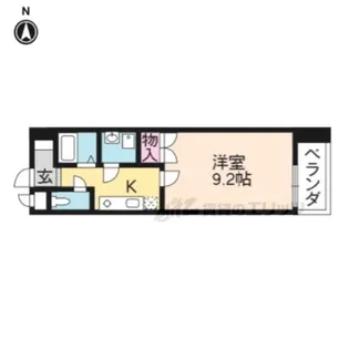 1Kの間取り画像