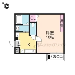 アークリード大津【1階】の間取り