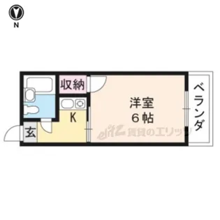 コーポ藤井【202号室】の間取り