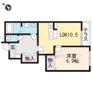 ブライトハウス瀬田A【1階】の間取り