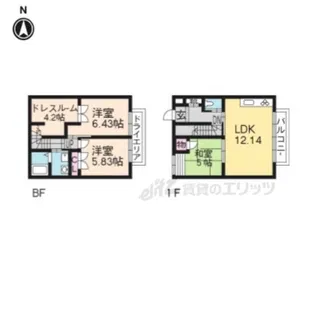 グリーンヒル北白川WEST【3号室】の間取り