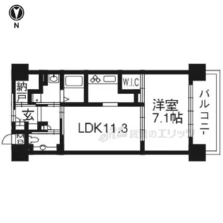 ウィズフィール山科【423号室】の間取り