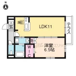 サラ・デ・影石【102号室】の間取り