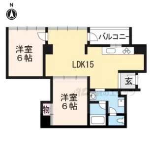 プランタンビル7-D【7-D号室】の間取り