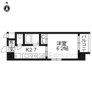 アクアプレイス京都東寺【4階】の間取り