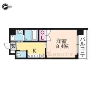 ライラック【410号室】の間取り