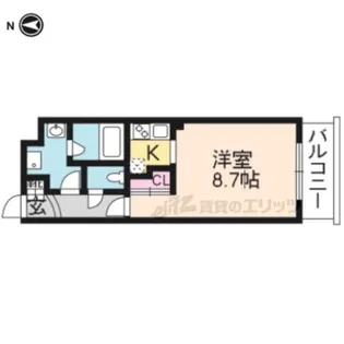 フォルビート出町柳【302号室】の間取り