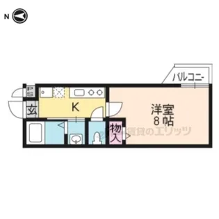 アークリード平野【203号室】の間取り