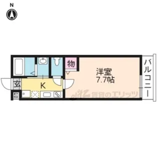 エム’ズ天神川御池【305号室】の間取り