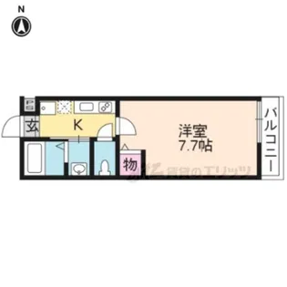 エム’ズ天神川御池【201号室】の間取り