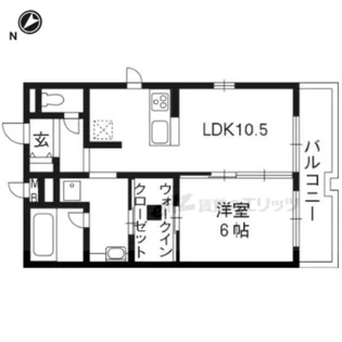 マジェスティサザン?棟【1階】の間取り