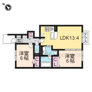 Riziere【1階】の間取り