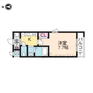 ヴェール鳳【409号室】の間取り