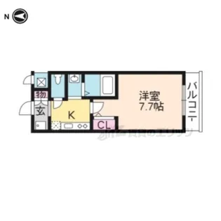 ヴェール鳳【406号室】の間取り