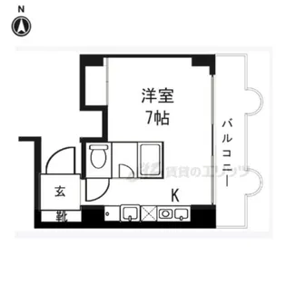 サンシティ烏丸【601号室】の間取り