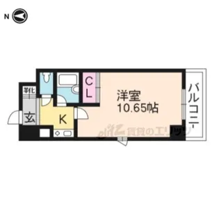 サンシティ四条西洞院【901号室】の間取り