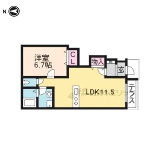 ケーニヒスクローネ【1階】の間取り