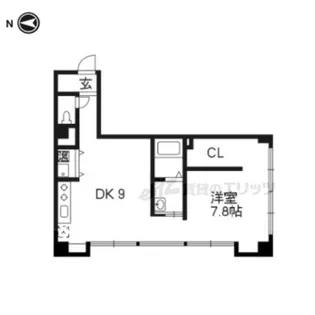 クラスタビル【201号室】の間取り