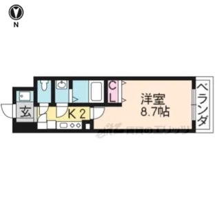 サンシティ烏丸高辻【912号室】の間取り