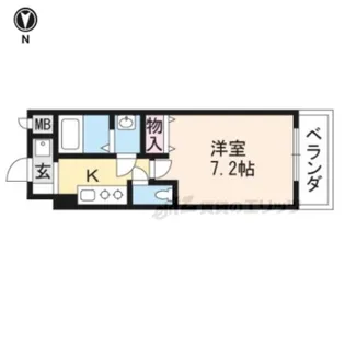 サンシティ烏丸高辻【405号室】の間取り