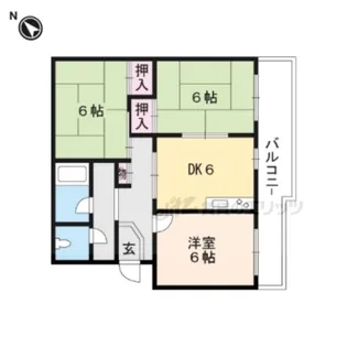 メゾン唐崎【202号室】の間取り