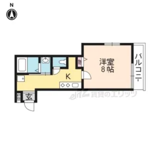 京洛マンション【301号室】の間取り