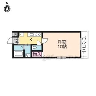 京洛マンション【105号室】の間取り