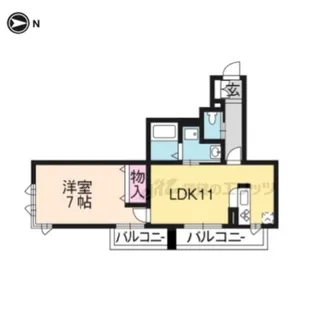 シャーメゾンディアリオ【302号室】の間取り