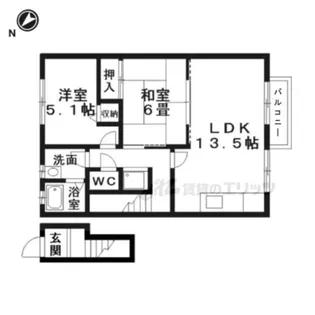 さくら160B棟【203号室】の間取り