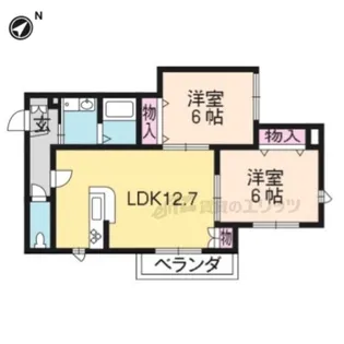 クレールフォレ【201号室】の間取り