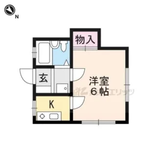 梅ノ木ハイツ【D-1号室】の間取り