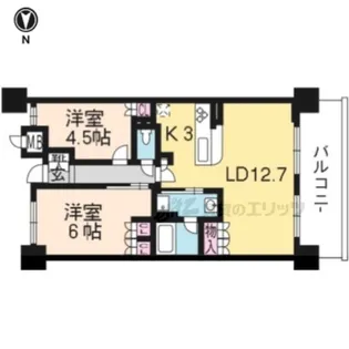 アークレジデンス中京四条大宮【206号室】の間取り