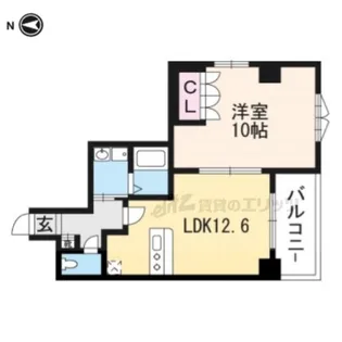 F´sアベニュー【4階】の間取り