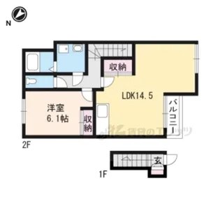 エスポワコート【2階】の間取り