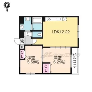 四条コート西洞院【502号室】の間取り
