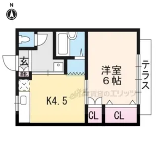 シャローム7【1号室】の間取り
