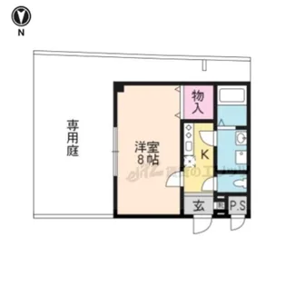 フラッティ千本今出川【107号室】の間取り